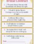 Bridal contract