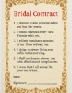 bridal contracts