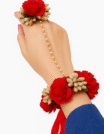 hand gajra red color